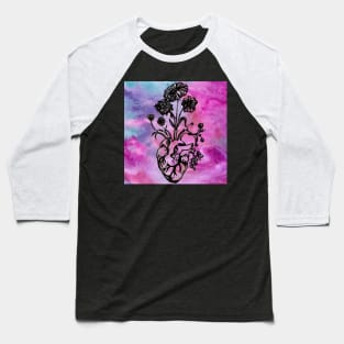 Heart Blooming Baseball T-Shirt